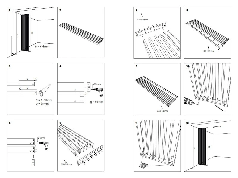 Room Divider WOODWALL Saragossa 6